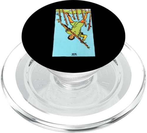 Seven of Wands Reversed Rider Waite Tarotkarte PopSockets PopGrip für MagSafe Seven of Wands Reversed Rider Waite Tarotkarte PopSockets PopGrip für MagSafe von Reversed Tarot Card Designs