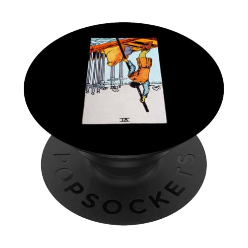 Six of Swords Vintage Reversed Rider Waite Tarotkarte PopSockets Klebender PopGrip Six of Swords Vintage Reversed Rider Waite Tarotkarte PopSockets Klebender PopGrip von Reversed Tarot Card Designs