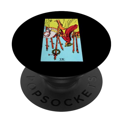 Six of Wands Reversed Rider Waite Tarotkarte PopSockets Klebender PopGrip Six of Wands Reversed Rider Waite Tarotkarte PopSockets Klebender PopGrip von Reversed Tarot Card Designs