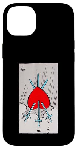 Three of Swords Vintage Reversed Rider Waite Tarotkarte Hülle für iPhone 14 Plus Three of Swords Vintage Reversed Rider Waite Tarotkarte Hülle für iPhone 14 Plus von Reversed Tarot Card Designs