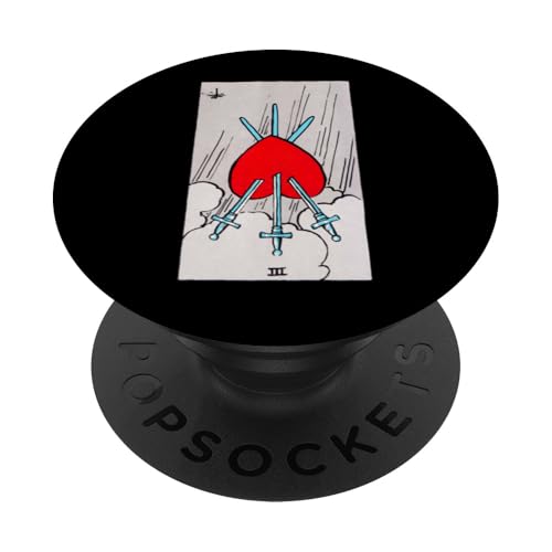Three of Swords Vintage Reversed Rider Waite Tarotkarte PopSockets Klebender PopGrip Three of Swords Vintage Reversed Rider Waite Tarotkarte PopSockets Klebender PopGrip von Reversed Tarot Card Designs