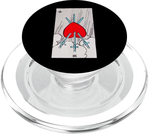 Three of Swords Vintage Reversed Rider Waite Tarotkarte PopSockets PopGrip für MagSafe Three of Swords Vintage Reversed Rider Waite Tarotkarte PopSockets PopGrip für MagSafe von Reversed Tarot Card Designs
