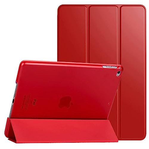 PROTech Schutzhülle für Apple iPad Air (1. Generation) A1474 A1475 A1476, mit magnetischer Standfunktion, automatische Schlaf- und Weckfunktion, Rot von ReviveDeals