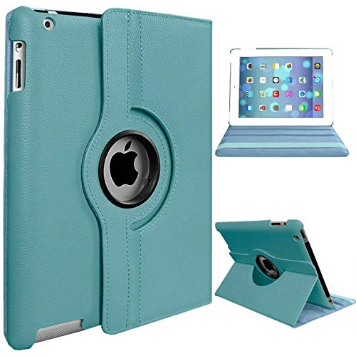 PROTech Smart Schutzhülle für Apple iPad Air (1. Generation) 2013 A1474 A1475 A1476 (360 Grad drehbar, Standfunktion) Türkis von ReviveDeals
