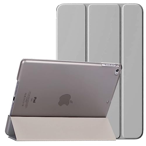 Schutzhülle für Apple iPad Air 2 / 2. Generation A1566 A1567 mit magnetischer Standfunktion, automatische Wake/Sleep-Funktion, Grau von ReviveDeals