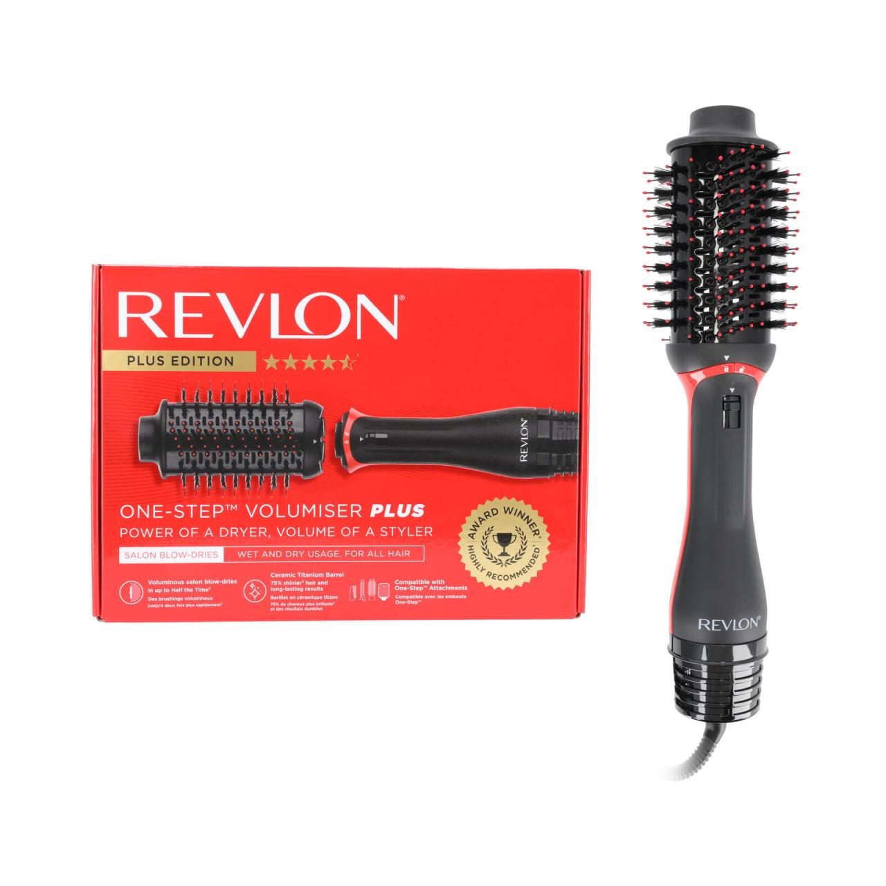 Revlon RVDR5298E One-Step Volumiser Plus Warmluftbürste, schwarz Revlon RVDR5298E One-Step Volumiser Plus Warmluftbürste, schwarz von Revlon