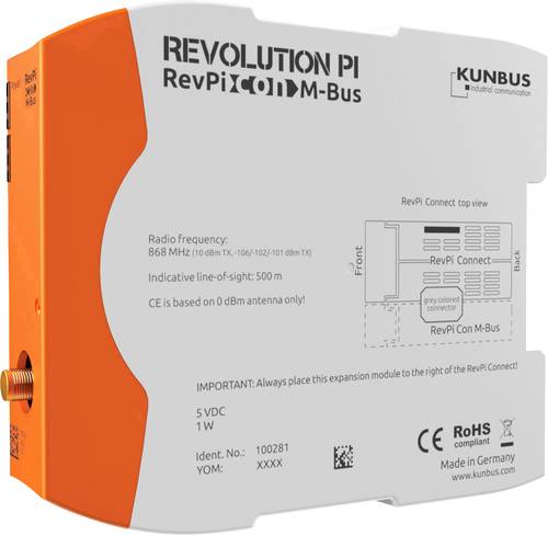 Revolution Pi by Kunbus PR100281 RevPi Con MBUS Busmodul 1St. von Revolution Pi by Kunbus