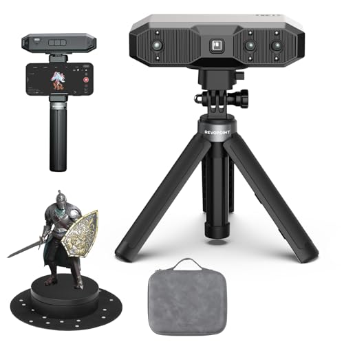 Revopoint Mini 2 3D-Scanner Handheld für 3D Drucker Scanner mit bis zu 0,02mm Präzision, industrielles Blaulicht, Vollfarbmodell-Scan für Dental, kleine Objekte, Standard von Revopoint