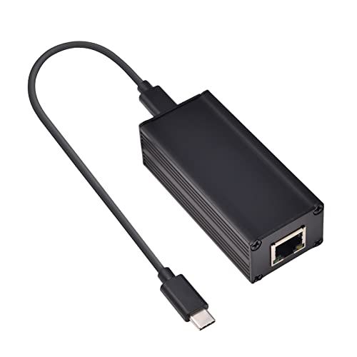 Revotech PoE zu TypeC Adapter Konverter, POE Eingang zu USB C 5V/3A 9V/2.5A adaptiver Ausgang mit Ethernet, IEEE802.3af/at, kabelgebundenes Breitband und PD Charging für Telefon/Tablet/Laptop (PD2CAT) von Revotech
