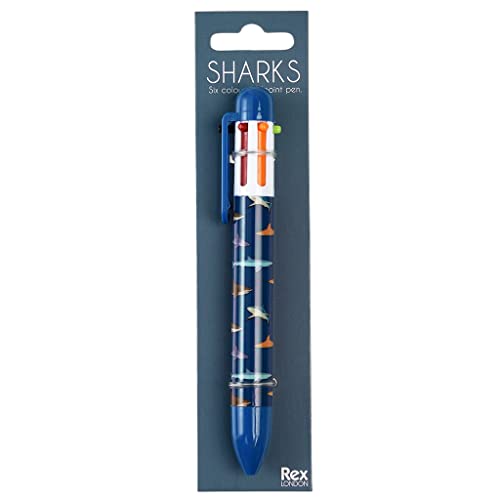 Sharks 6-farbiger Stift von Rex London