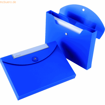10 x Rexel Dokumentenmappe JobBox A4 bis 400 Blatt blau von Rexel