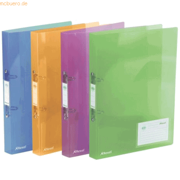 10 x Rexel Ringbuch Ice A4 PP 2 Ringe 25mm sortiert 10 x Rexel Ringbuch Ice A4 PP 2 Ringe 25mm sortiert von Rexel
