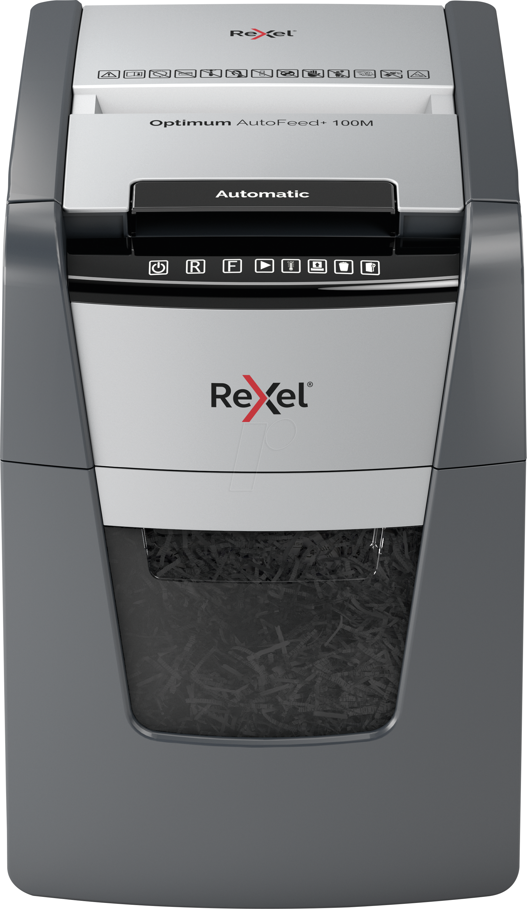 REXEL 2020100MEU - Aktenvernichter, AutoFeed+ 100M, Mikro-Schnitt, P-5, 34l von Rexel