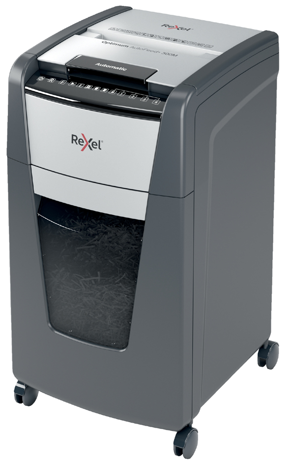 REXEL Aktenvernichter Optimum AutoFeed+ 300M, 2 x 15 mm REXEL Aktenvernichter Optimum AutoFeed+ 300M, 2 x 15 mm von Rexel