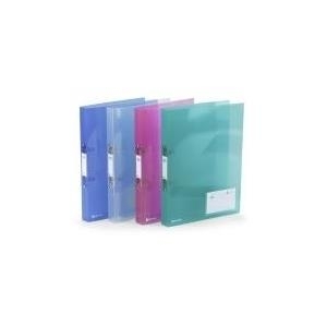 REXEL Ringbuch ICE Standard, 2-Ring-Reißmechanik, sortiert DIN A4, Rückenbreite: 25 mm, aus PP, mit Rückentasche und - 10 Stück (2102044) von Rexel