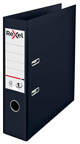 Rexel 2115501 Aktenordner, A4, Polypropylen, Schwarz von Rexel