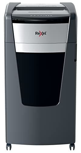 Rexel Aktenvernichter Momentum Extra XP520+, Mikroschnitt, 22-20 Blatt A4 (70-80 g/m²) Kapazität, Sicherheitsstufe P5, Anti-Papierstau-Technologie, 120L Abfallbehälter, Schredder, schwarz, 2021520MEU von Rexel