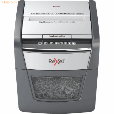 Rexel Aktenvernichter Optimum Autofeed 45X 4x28mm Partikelschnitt 45 B von Rexel