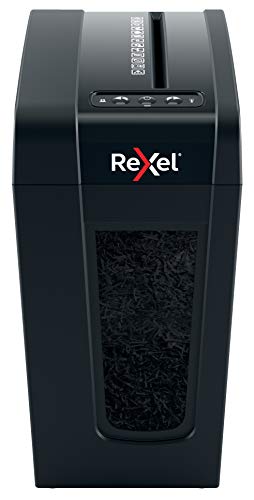 Rexel Aktenvernichter Secure X8-SL Slimline Whisper-Shred™, Partikelschnitt, 9-8 Blatt A4 (70-80 g/m²) Kapazität, Sicherheitsstufe P4, 14L Abfallbehälter, sehr leise & kompakt, für zu Hause, 2020126EU von Rexel