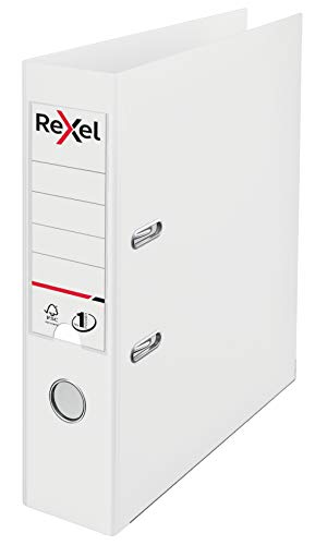 Rexel Choices 2115502 Aktenordner, A4, Rücken 75 mm, 500 Blatt, Kunststoffeinband, Aktenordner, weiß von Rexel