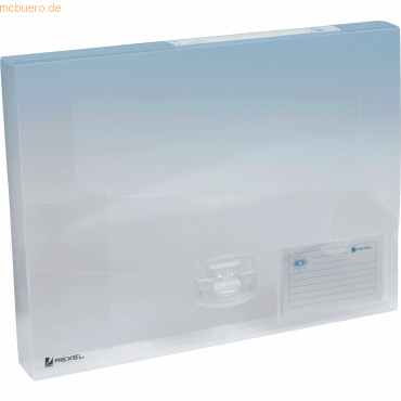 Rexel Dokumentenbox A4 Ice PP Füllhöhe 40mm transparent von Rexel