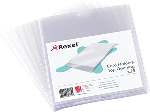 Rexel Hüllen (Nyrex, kurze Seite offen, 152 x 102 mm) 25 Stück von Rexel