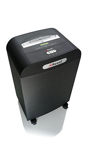 Rexel Mercury RDS2250 2102417EU Aktenvernichter (Streifenschnitt, Manueller Einzug, 50L Abfallbehälter, 22 Blatt Kapazität) schwarz von Rexel