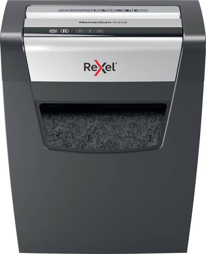 Rexel Momentum X312 Aktenvernichter 12 Blatt Partikelschnitt 5 x 42mm P-3 23l Vernichtet auch Heftkl von Rexel