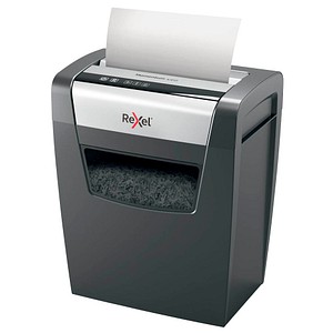 Rexel Momentum X410 Aktenvernichter mit Partikelschnitt P-4, 4 x 28 mm, bis 10 Blatt, schwarz von Rexel