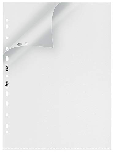 Rexel Nyrex robuste Hülle (Öffnung oben und seitlich, A4) 25 Stück transparent von Rexel