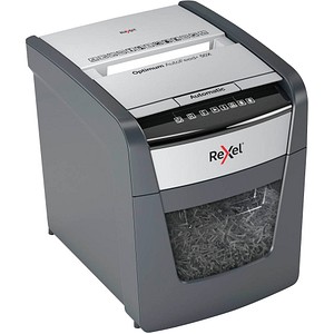 Rexel Optimum AutoFeed+ 50X Aktenvernichter mit Partikelschnitt P-4, 4 x 28 mm, bis 50 Blatt, schwarz Rexel Optimum AutoFeed+ 50X Aktenvernichter mit Partikelschnitt P-4, 4 x 28 mm, bis 50 Blatt, schwarz von Rexel