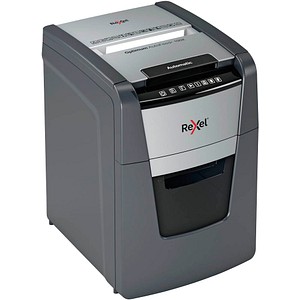 Rexel Optimum AutoFeed+100X Aktenvernichter mit Partikelschnitt P-4, 4 x 28 mm, bis 100 Blatt, schwarz Rexel Optimum AutoFeed+100X Aktenvernichter mit Partikelschnitt P-4, 4 x 28 mm, bis 100 Blatt, schwarz von Rexel