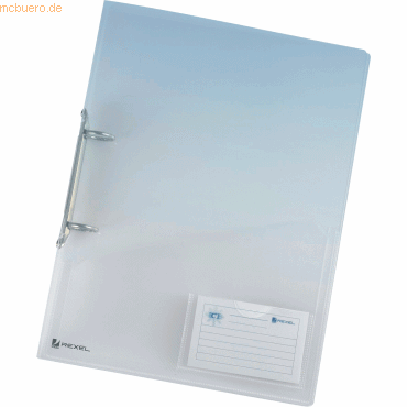 10 x Rexel Ringbuch Ice A4 PP 2 Ringe 25mm transparent von Rexel