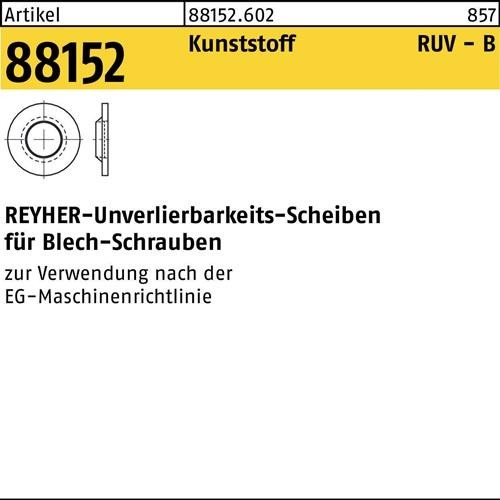 100 Stk. Reyher Unverlierbarkeitsscheibe R 88152 4,2/4,2x9x1,2 Ku. natur 100 100 Stk. Reyher Unverlierbarkeitsscheibe R 88152 4,2/4,2x9x1,2 Ku. natur 100 von Reyher