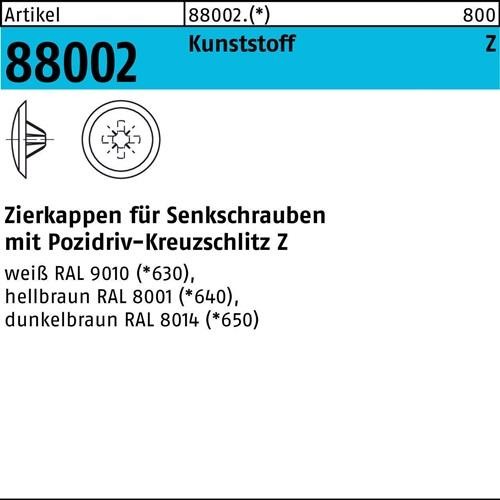 1000 Stk. Reyher Zierkappe R 88002 f.PZ 3x 13/5,5-6 Ku. hellbraun 1000St. 1000 Stk. Reyher Zierkappe R 88002 f.PZ 3x 13/5,5-6 Ku. hellbraun 1000St. von Reyher