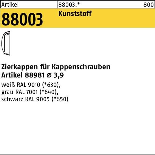 1000 Stk. Reyher Zierkappe R 88003 f.Kappenschr. F. 3,9 Ku. sw 1000 Stück 1000 Stk. Reyher Zierkappe R 88003 f.Kappenschr. F. 3,9 Ku. sw 1000 Stück von Reyher