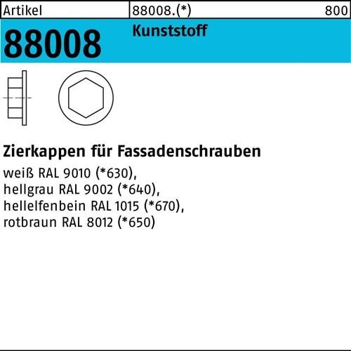 200 Stk. Reyher Zierkappe R 88008 F. SW 3/8 Ku. rotbraun 200 Stück 200 Stk. Reyher Zierkappe R 88008 F. SW 3/8 Ku. rotbraun 200 Stück von Reyher