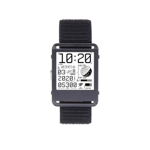 Reykentu ESP32 Smartwatch, E-Paper-Uhr, PCB + elektronische Komponenten, Uhr mit E-Ink-Uhr, basierend auf ESP32-Typ-C-Anschluss von Reykentu