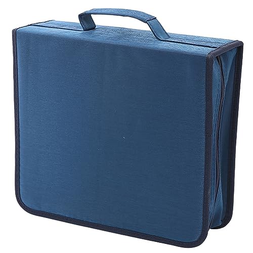 Reyox CD DVD Tasche, CD VCD DVD Hüllen Tragbare für Auto und Zuhause Blau 256 Kapazität von Reyox