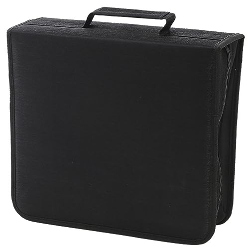 Reyox CD DVD Tasche, CD VCD DVD Hüllen Tragbare für Auto und Zuhause Schwarz 256 Kapazität von Reyox