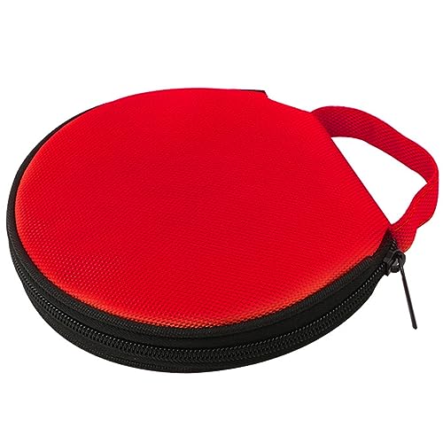 Reyox CD DVD Tasche aus Nylon, CD VCD DVD Hüllen Tragbare für Auto und Zuhause Rot 20 Kapazität von Reyox