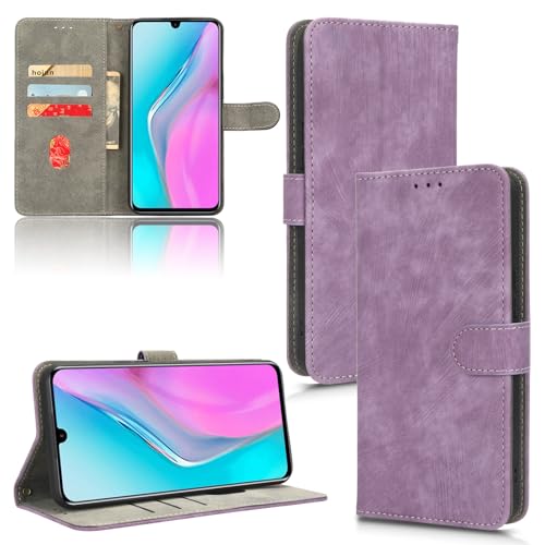 Rfvzubemok Kompatibel mit AT&T Motivate Pro 5G Hülle,Kompatibel mit AT&T Motivate Pro 5G Flip Magnetverschluss Brieftaschenhülle Purple von Rfvzubemok