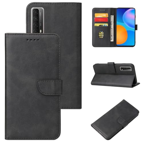 Rfvzubemok Kompatibel mit Huawei Y7a LX3 / Enjoy 20 SE AL20 / P smart 2021 LX1 Hülle,Flip Base Card Slot Wallet Schutzhülle Black von Rfvzubemok