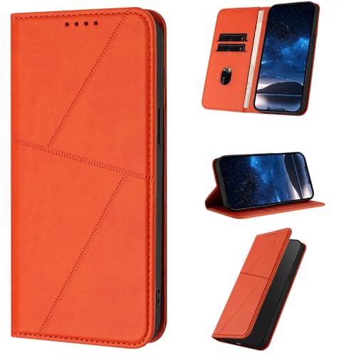Rfvzubemok Kompatibel mit Infinix Note 40 5G,Kompatibel mit Infinix Note 40 5G Hülle, Magnetischer Verschluss Wallet Telefon Flip Kickstand Fall Yellow von Rfvzubemok