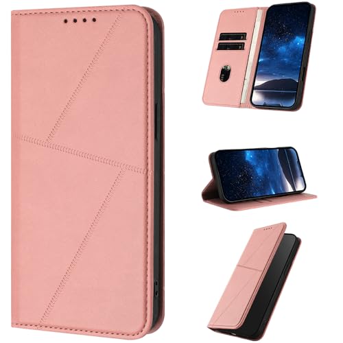 Rfvzubemok Kompatibel mit Redmi 5 Plus,Kompatibel mit Redmi Note 5 Hülle, Magnetischer Verschluss Wallet Telefon Flip Kickstand Fall Pink von Rfvzubemok