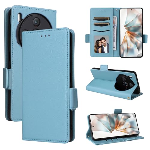 Rfvzubemok Kompatibel mit ZTE Nubia Z60S Pro 5G Hülle,PU-Lederstativ mit Kartenhalter Kompatibel mit ZTE Nubia Z60S Pro 5G Flip Magnetverschluss Wallet Cover TL von Rfvzubemok