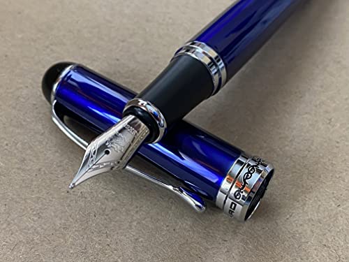 Jinhao x750 Füllfederhalter, 0,5 mm Spitze, von Rhapsody Ink Pens (Electric Blue) von Rhapsody
