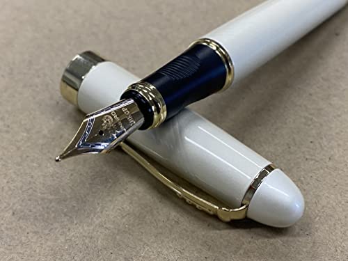 Rhapsody Ink Pens Jinhao x450 Füllfederhalter, 0,5 mm, mittelfeine Spitze, elfenbeinfarben von Rhapsody