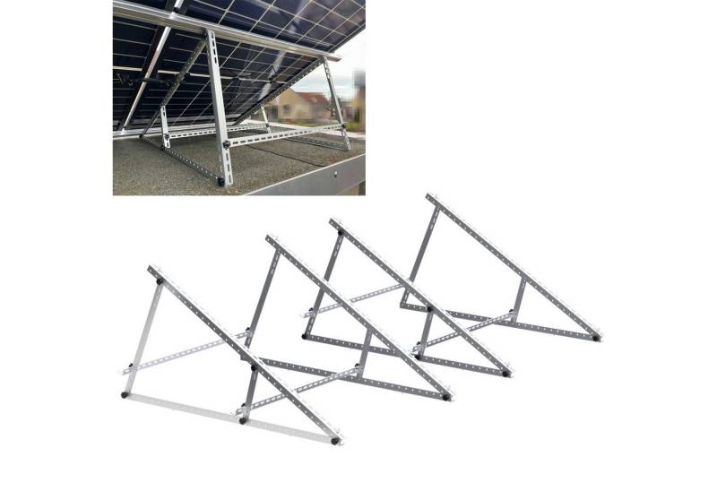 Rhein Beleuchtung Solarmodul-Halterung Verstellbare Solarpanel-Halterung(wahlweise 114 cm / 118 cm), (2-tlg., für 100–600 W Solarpanels, ideal für Balkonkraftwerke, 0–90° Neigungswinkel, Aluminiumlegierung, ohne Bohren) von Rhein Beleuchtung