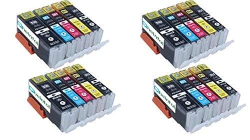20 Druckerpatronen kompatibel für Canon PGI-550 CLI-551 XL mit Chip von Rheintal